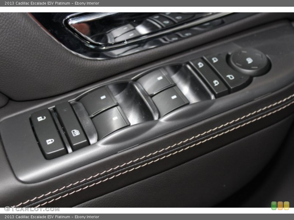 Ebony Interior Controls for the 2013 Cadillac Escalade ESV Platinum #81781045