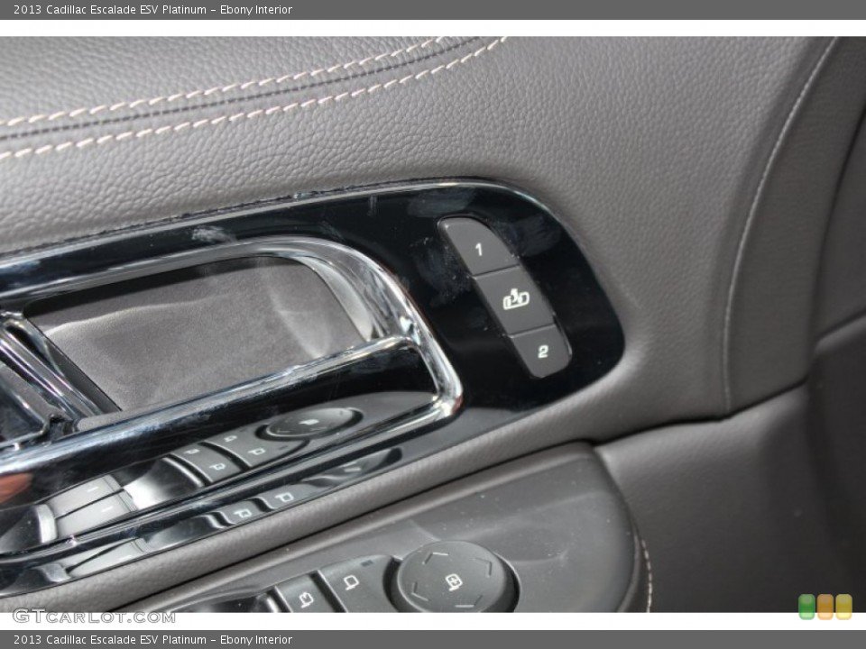 Ebony Interior Controls for the 2013 Cadillac Escalade ESV Platinum #81781066