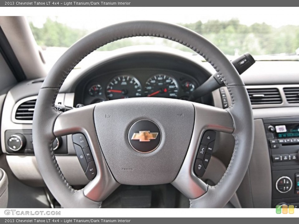 Light Titanium/Dark Titanium Interior Steering Wheel for the 2013 Chevrolet Tahoe LT 4x4 #81782043