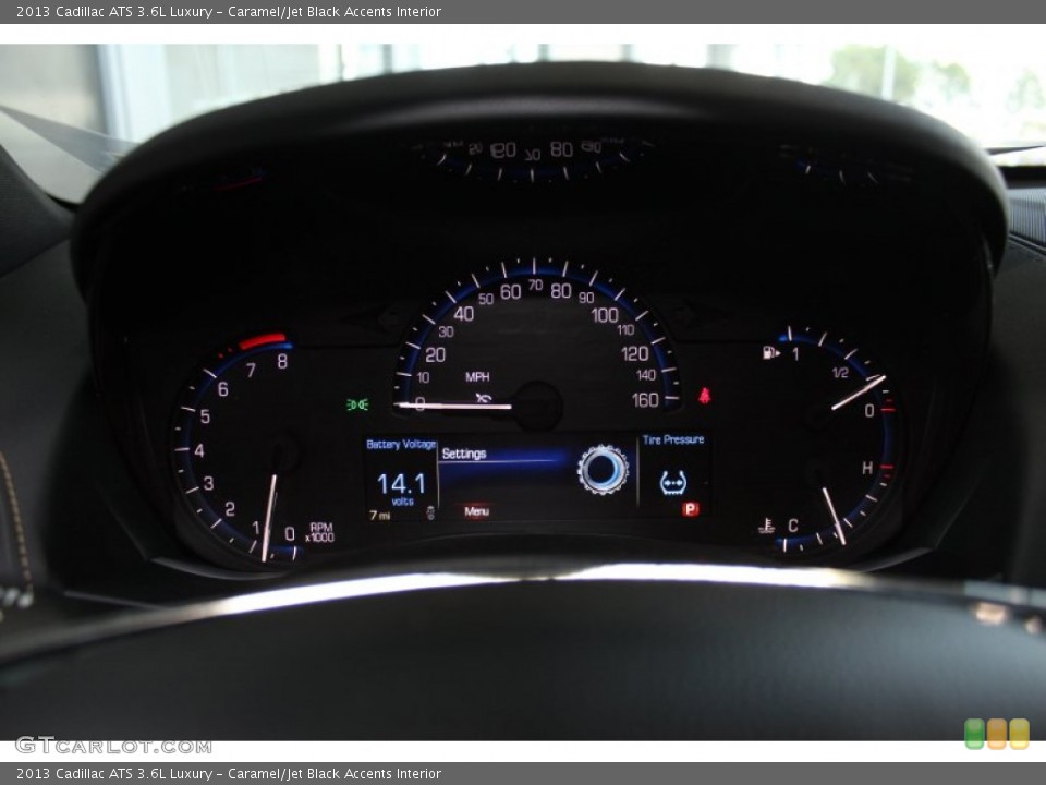 Caramel/Jet Black Accents Interior Gauges for the 2013 Cadillac ATS 3.6L Luxury #81782656
