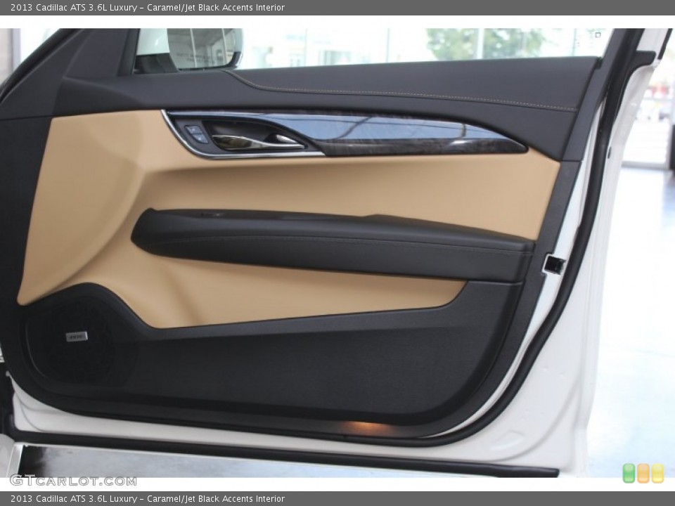 Caramel/Jet Black Accents Interior Door Panel for the 2013 Cadillac ATS 3.6L Luxury #81782732