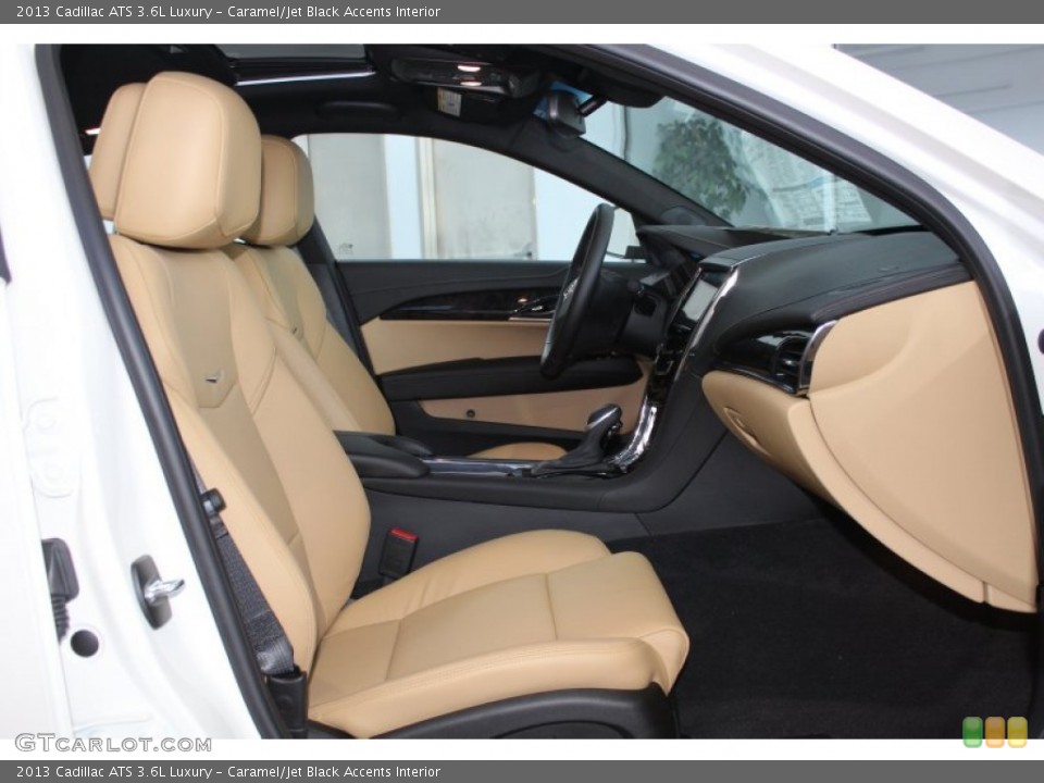 Caramel/Jet Black Accents Interior Front Seat for the 2013 Cadillac ATS 3.6L Luxury #81782754