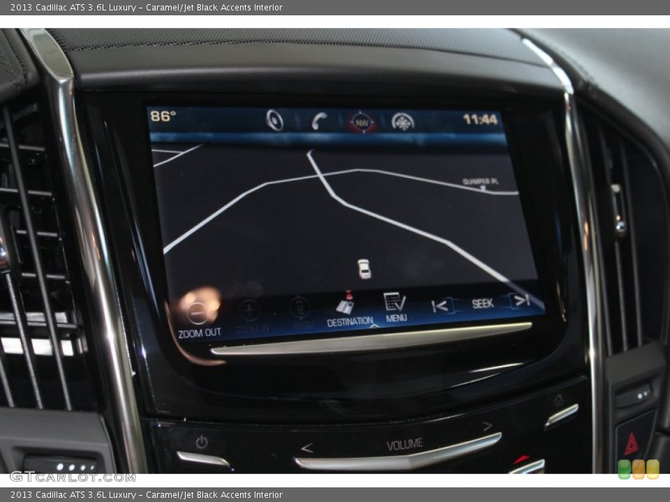 Caramel/Jet Black Accents Interior Navigation for the 2013 Cadillac ATS 3.6L Luxury #81782935