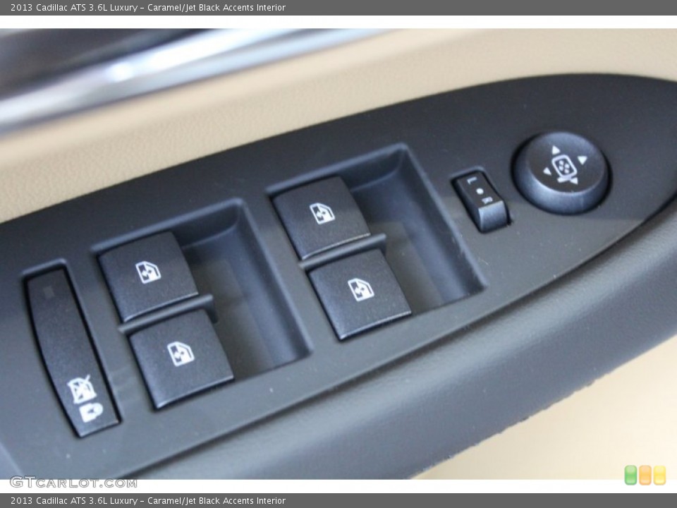 Caramel/Jet Black Accents Interior Controls for the 2013 Cadillac ATS 3.6L Luxury #81783072