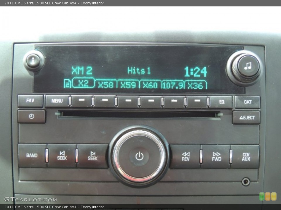 Ebony Interior Audio System for the 2011 GMC Sierra 1500 SLE Crew Cab 4x4 #81783169