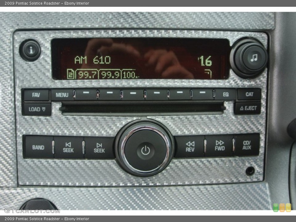 Ebony Interior Audio System for the 2009 Pontiac Solstice Roadster #81783885