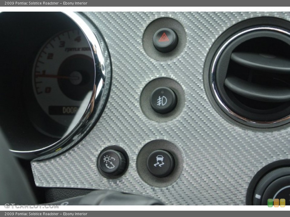 Ebony Interior Controls for the 2009 Pontiac Solstice Roadster #81783930