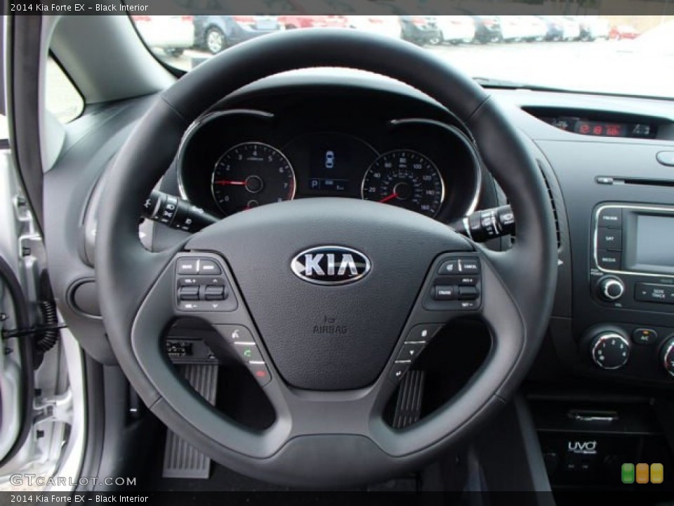 Black Interior Steering Wheel for the 2014 Kia Forte EX #81784408