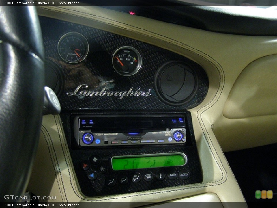 Ivory Interior Controls for the 2001 Lamborghini Diablo 6.0 #81786