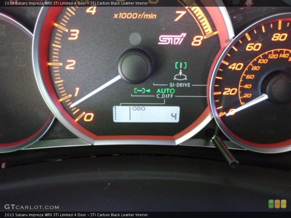 STi Carbon Black Leather Interior Gauges for the 2013 Subaru Impreza WRX STi Limited 4 Door #81789233