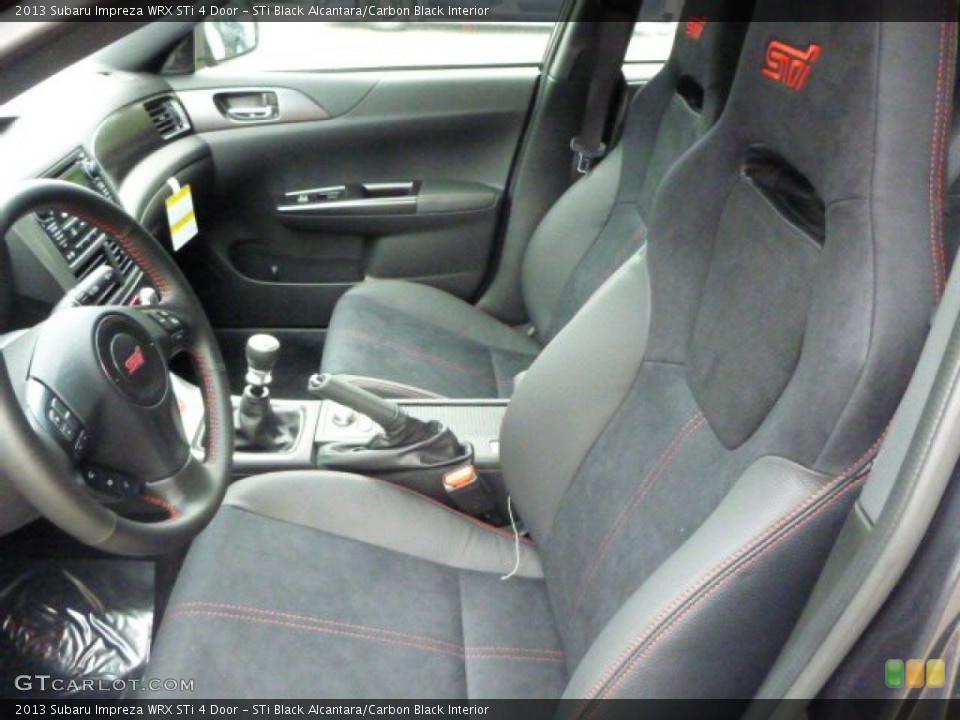 STi Black Alcantara/Carbon Black Interior Front Seat for the 2013 Subaru Impreza WRX STi 4 Door #81789886