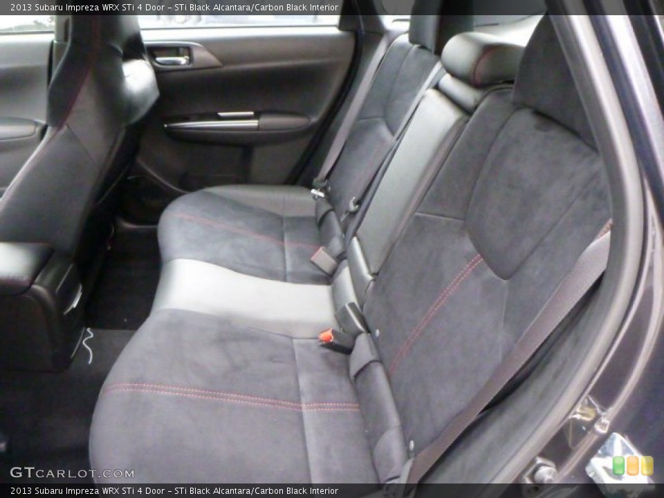 STi Black Alcantara/Carbon Black Interior Rear Seat for the 2013 Subaru Impreza WRX STi 4 Door #81789909