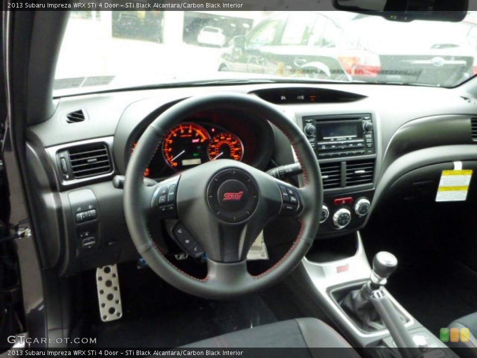 STi Black Alcantara/Carbon Black Interior Dashboard for the 2013 Subaru Impreza WRX STi 4 Door #81789936