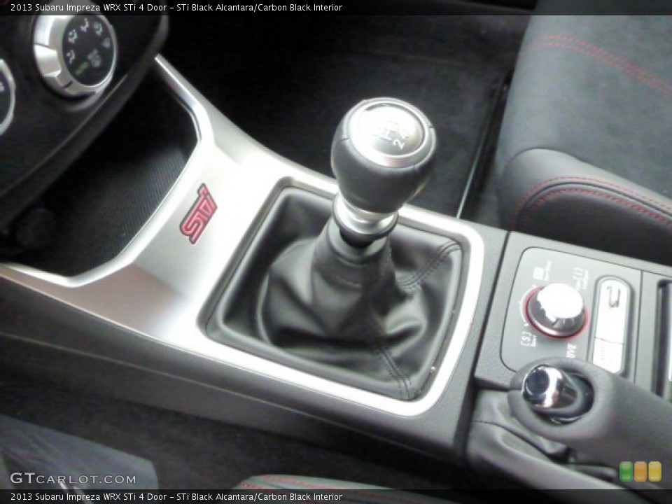 STi Black Alcantara/Carbon Black Interior Transmission for the 2013 Subaru Impreza WRX STi 4 Door #81790023