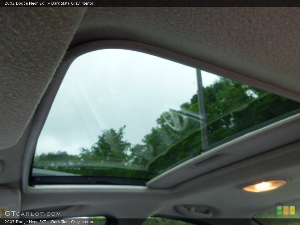 Dark Slate Gray Interior Sunroof for the 2003 Dodge Neon SXT #81790788