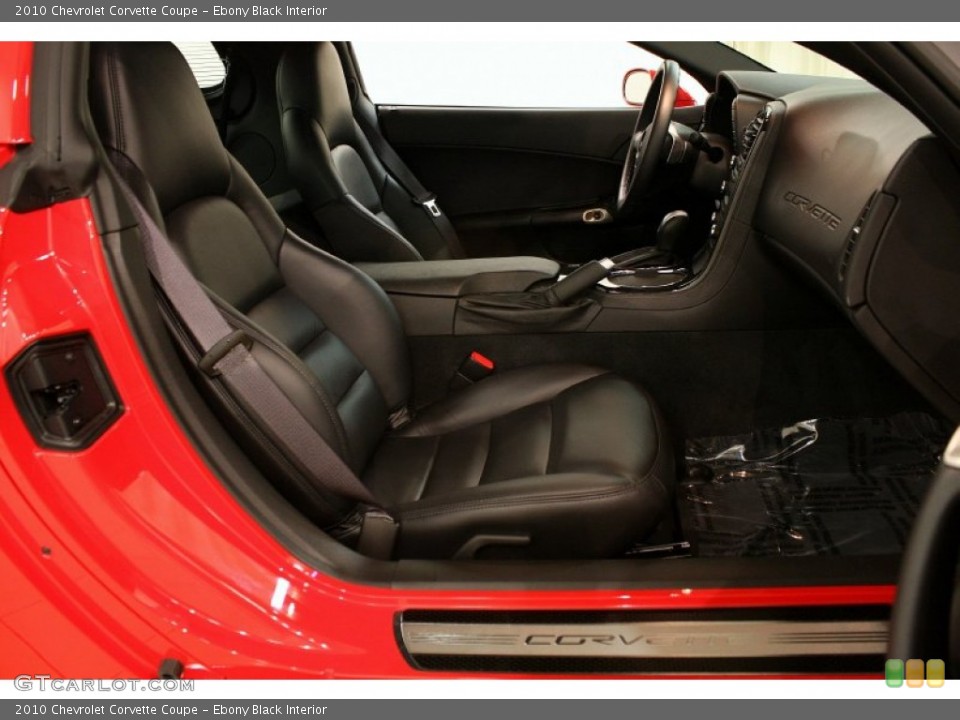 Ebony Black Interior Front Seat for the 2010 Chevrolet Corvette Coupe #81792264