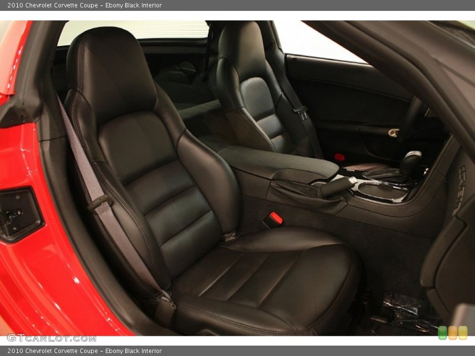 Ebony Black Interior Front Seat for the 2010 Chevrolet Corvette Coupe #81792299