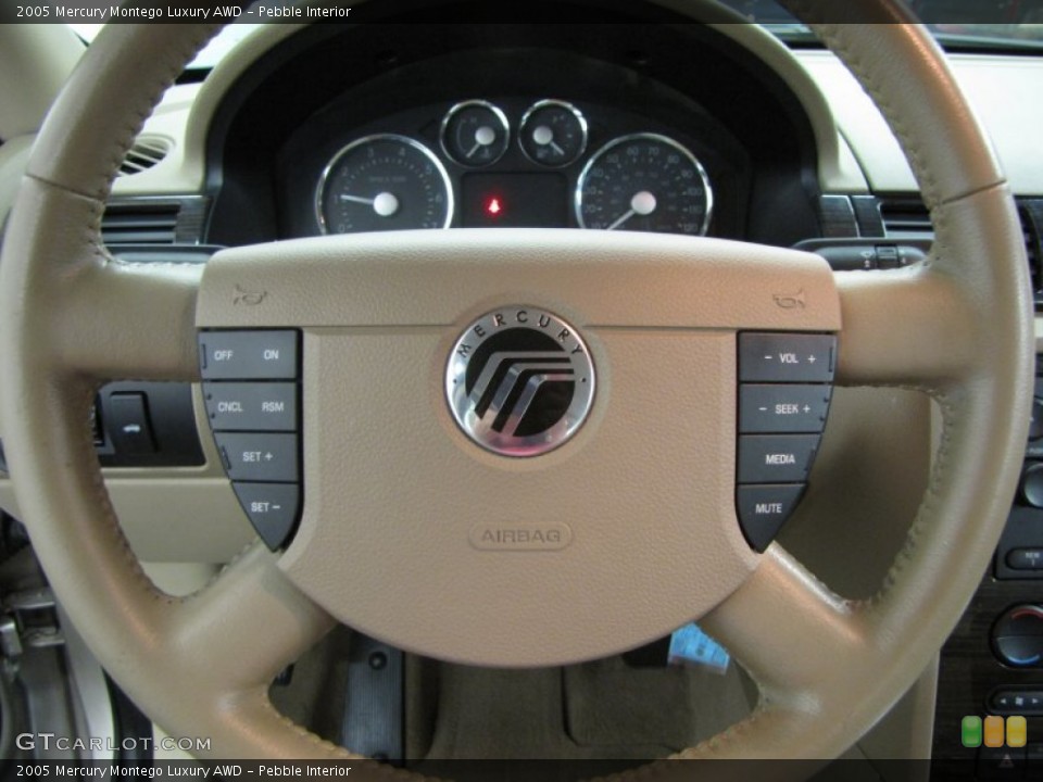 Pebble Interior Steering Wheel for the 2005 Mercury Montego Luxury AWD #81795405