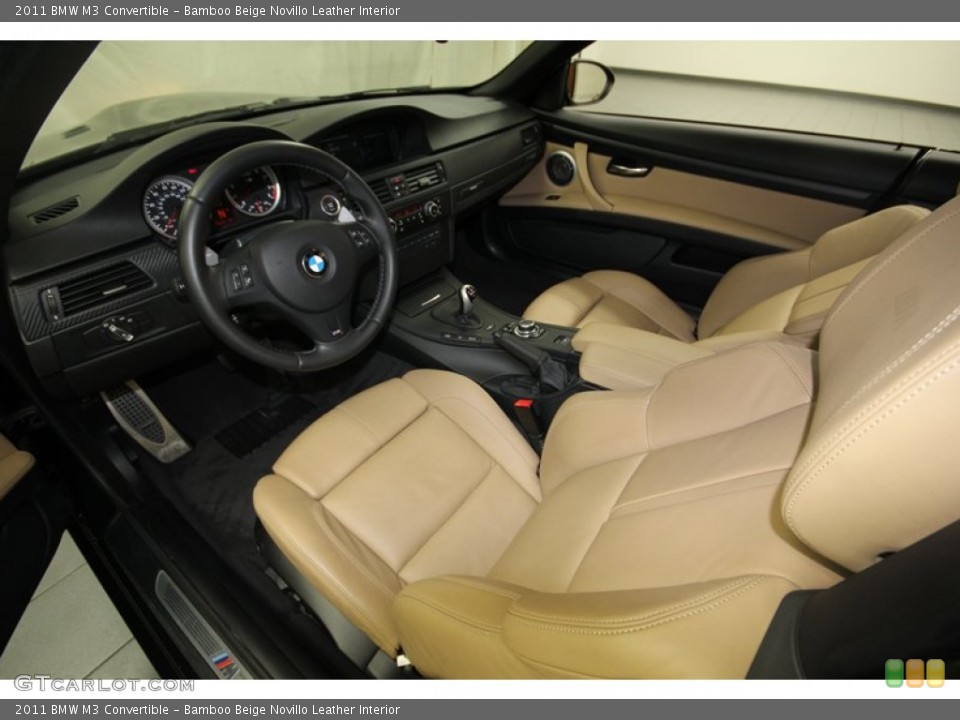Bamboo Beige Novillo Leather Interior Prime Interior for the 2011 BMW M3 Convertible #81797002