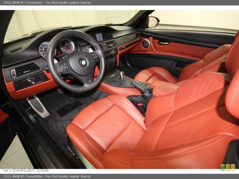 Fox Red Novillo Leather 2011 BMW M3 Interiors