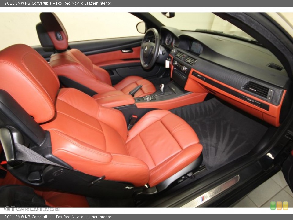 Fox Red Novillo Leather Interior Front Seat for the 2011 BMW M3 Convertible #81798473