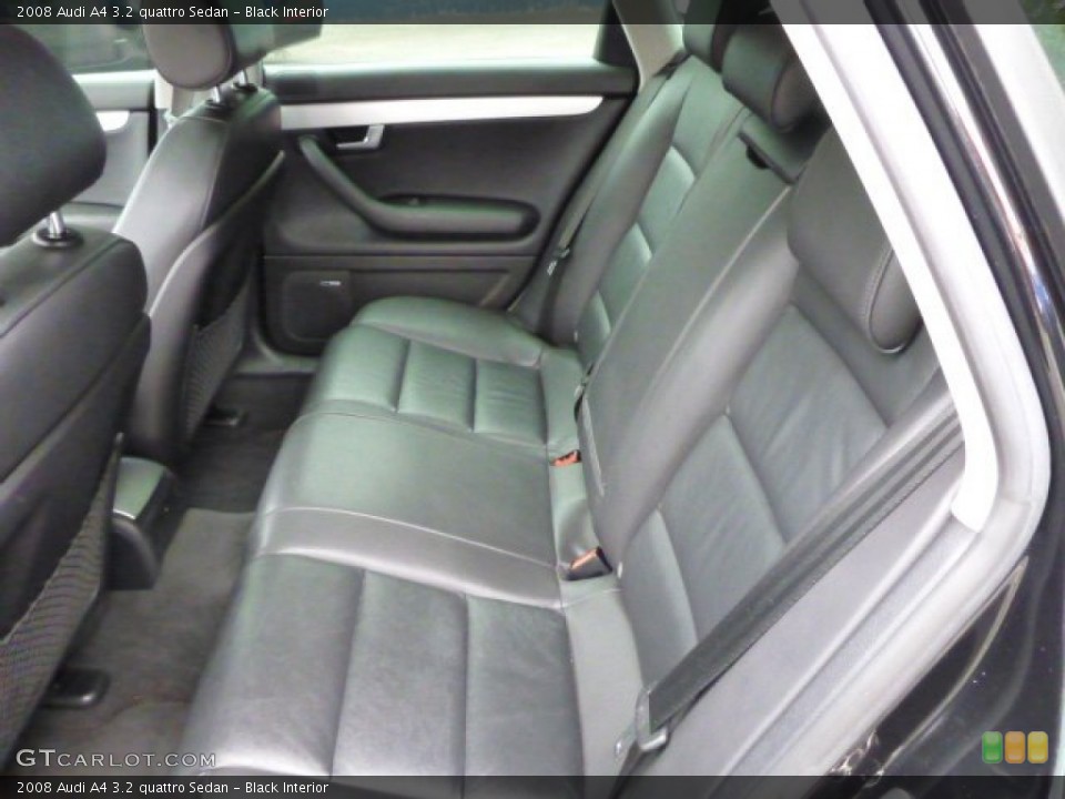 Black Interior Rear Seat for the 2008 Audi A4 3.2 quattro Sedan #81801321