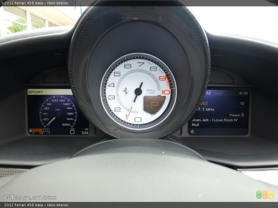 Nero Interior Gauges for the 2012 Ferrari 458 Italia #81804108