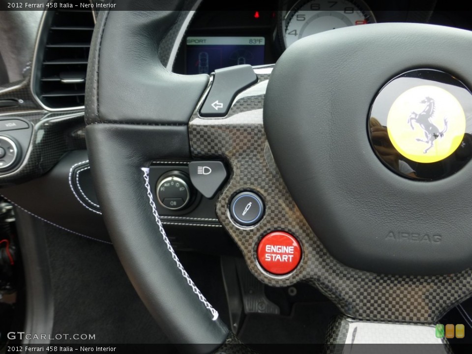 Nero Interior Steering Wheel for the 2012 Ferrari 458 Italia #81804195
