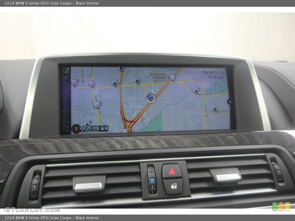 Black Interior Navigation for the 2014 BMW 6 Series 650i Gran Coupe #81805431