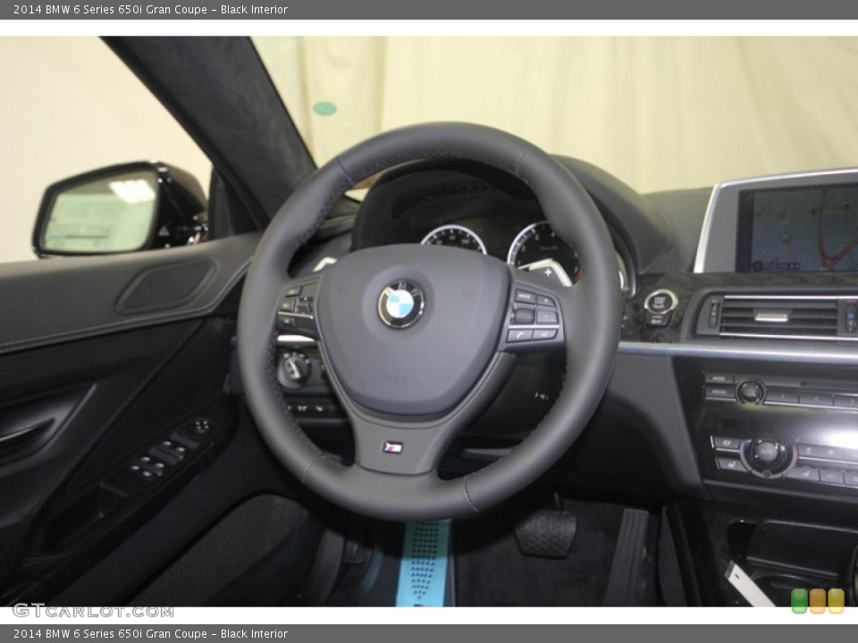 Black Interior Steering Wheel for the 2014 BMW 6 Series 650i Gran Coupe #81805536