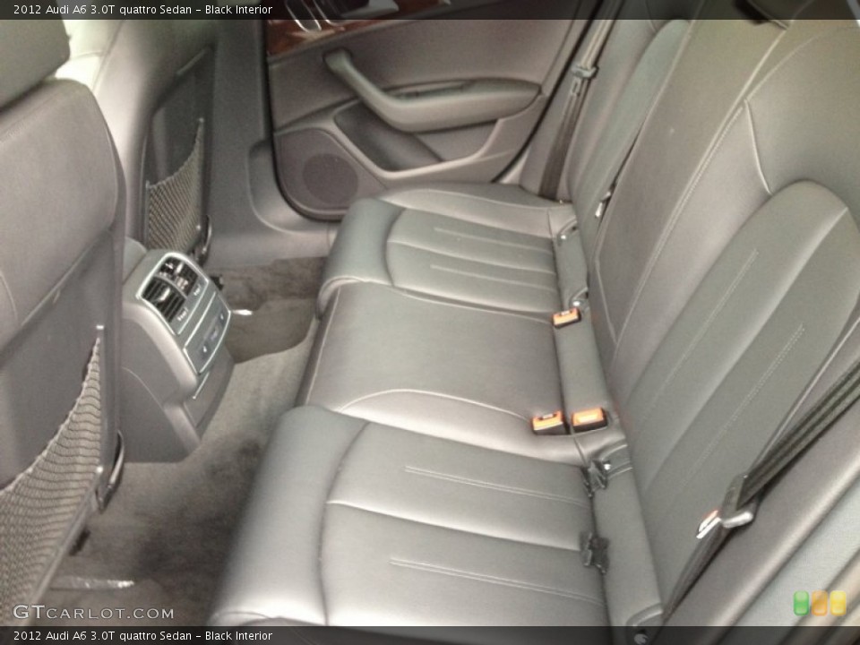 Black Interior Rear Seat for the 2012 Audi A6 3.0T quattro Sedan #81808317