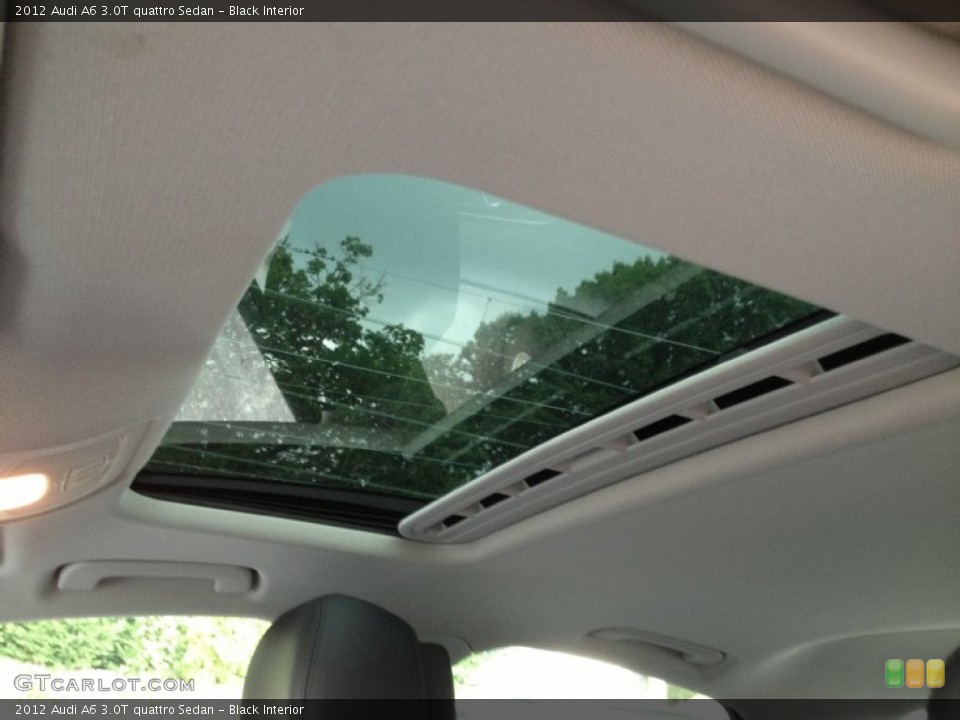 Black Interior Sunroof for the 2012 Audi A6 3.0T quattro Sedan #81808323