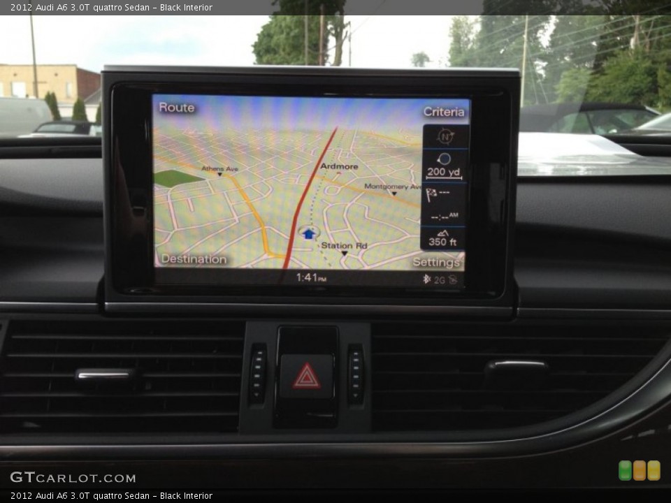 Black Interior Navigation for the 2012 Audi A6 3.0T quattro Sedan #81808347