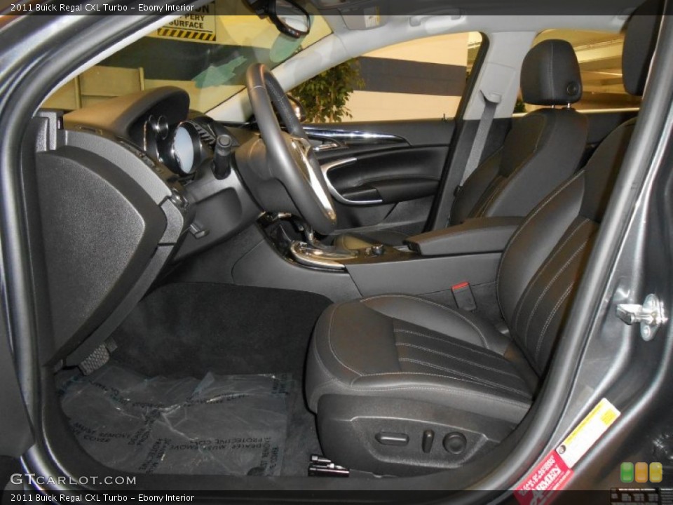 Ebony Interior Front Seat for the 2011 Buick Regal CXL Turbo #81808965