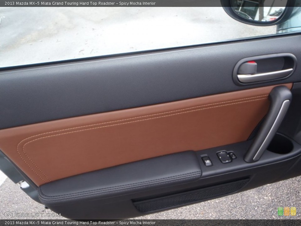 Spicy Mocha Interior Door Panel for the 2013 Mazda MX-5 Miata Grand Touring Hard Top Roadster #81813823