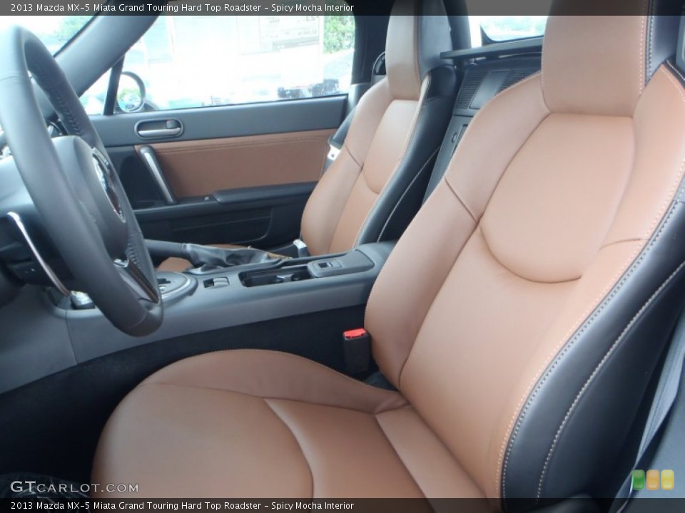 Spicy Mocha Interior Front Seat for the 2013 Mazda MX-5 Miata Grand Touring Hard Top Roadster #81813846