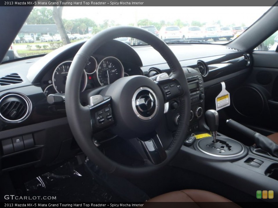 Spicy Mocha Interior Dashboard for the 2013 Mazda MX-5 Miata Grand Touring Hard Top Roadster #81813866