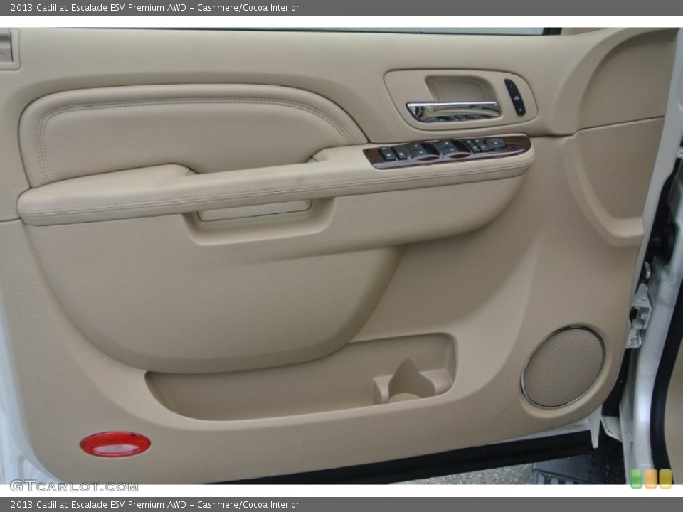 Cashmere/Cocoa Interior Door Panel for the 2013 Cadillac Escalade ESV Premium AWD #81814350
