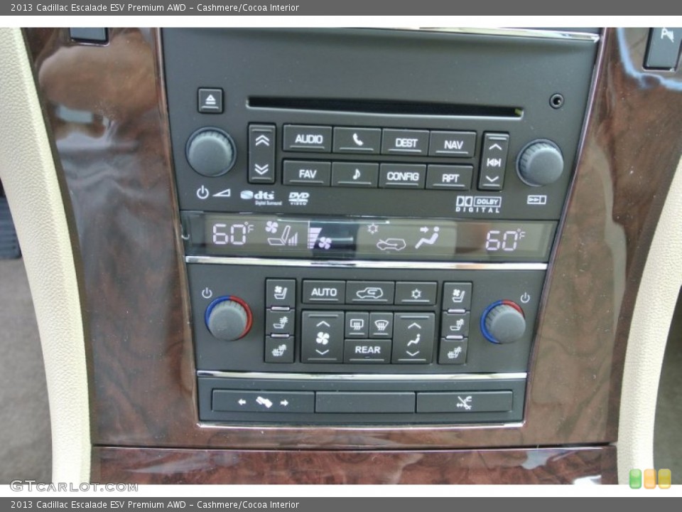 Cashmere/Cocoa Interior Controls for the 2013 Cadillac Escalade ESV Premium AWD #81814396