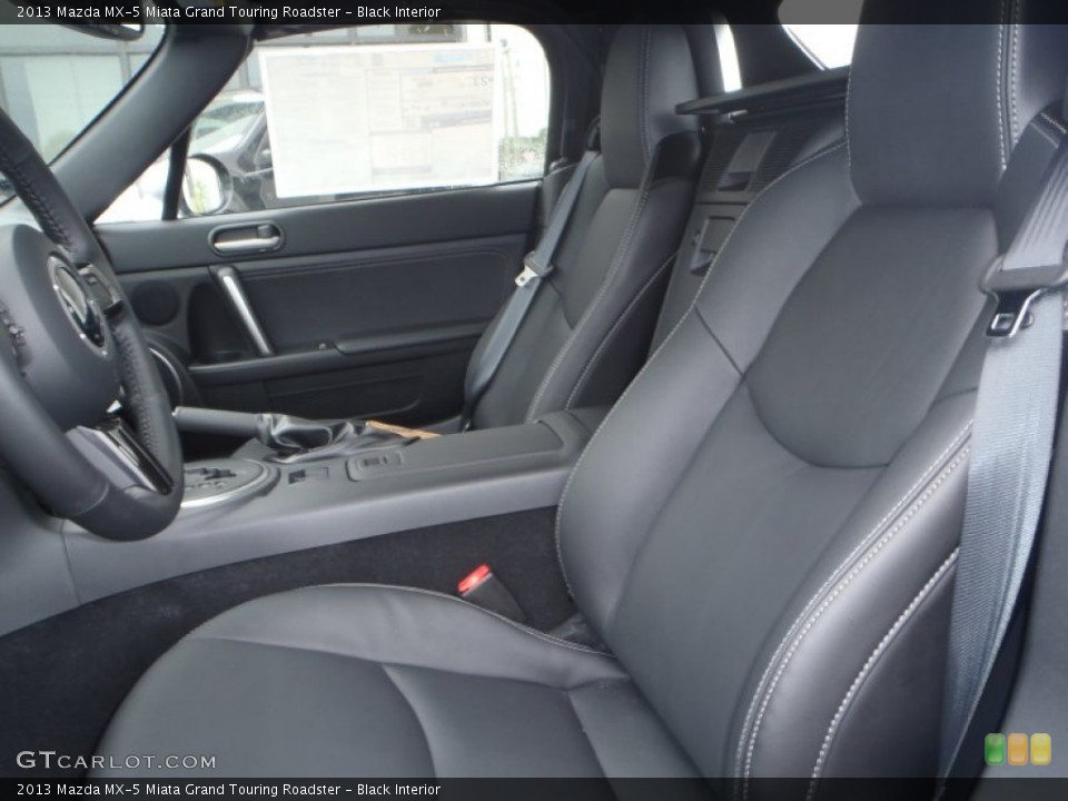 Black Interior Front Seat for the 2013 Mazda MX-5 Miata Grand Touring Roadster #81814401