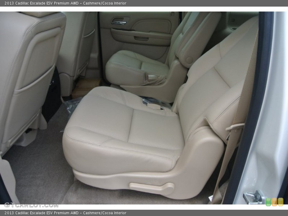 Cashmere/Cocoa Interior Rear Seat for the 2013 Cadillac Escalade ESV Premium AWD #81814469