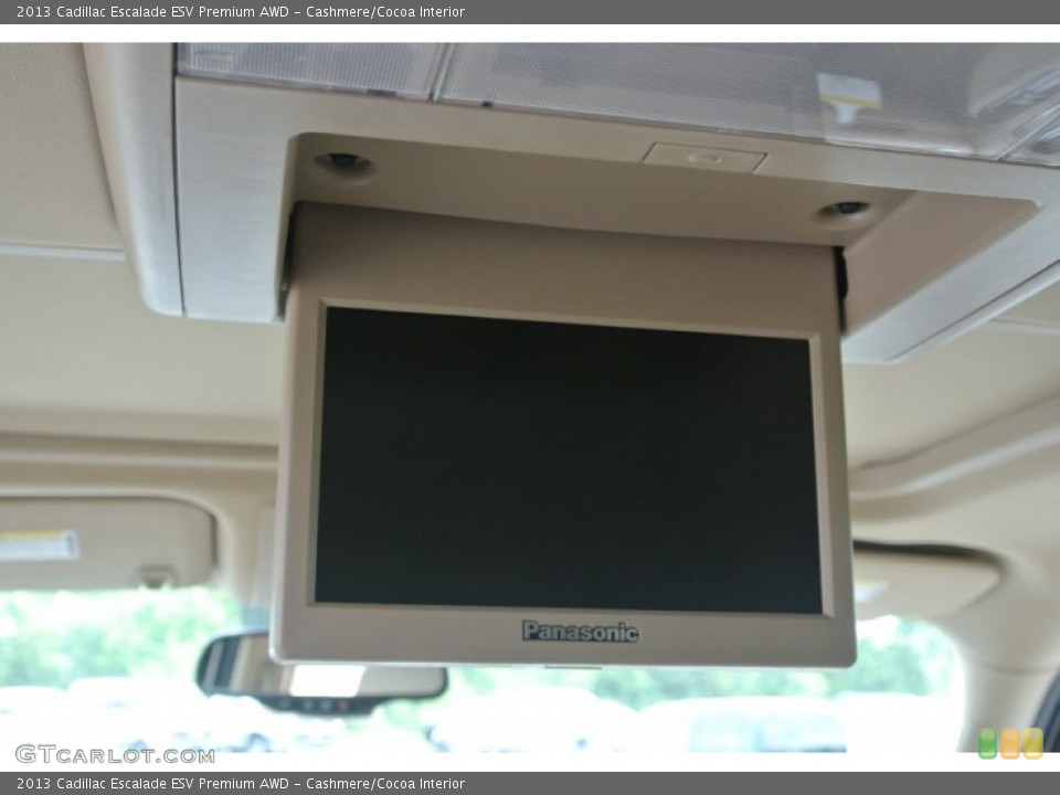 Cashmere/Cocoa Interior Entertainment System for the 2013 Cadillac Escalade ESV Premium AWD #81814510