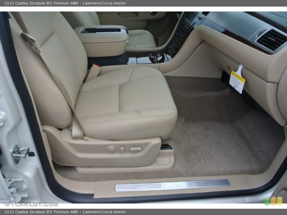 Cashmere/Cocoa Interior Front Seat for the 2013 Cadillac Escalade ESV Premium AWD #81814543