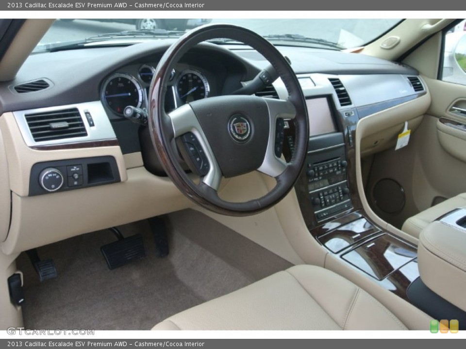 Cashmere/Cocoa Interior Prime Interior for the 2013 Cadillac Escalade ESV Premium AWD #81814649