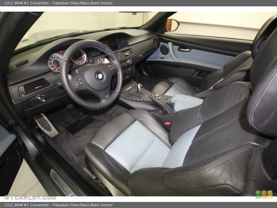 Palladium Silver/Black/Black Interior Prime Interior for the 2012 BMW M3 Convertible #81814809