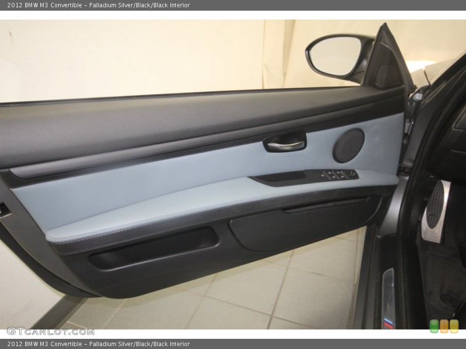 Palladium Silver/Black/Black Interior Door Panel for the 2012 BMW M3 Convertible #81815091