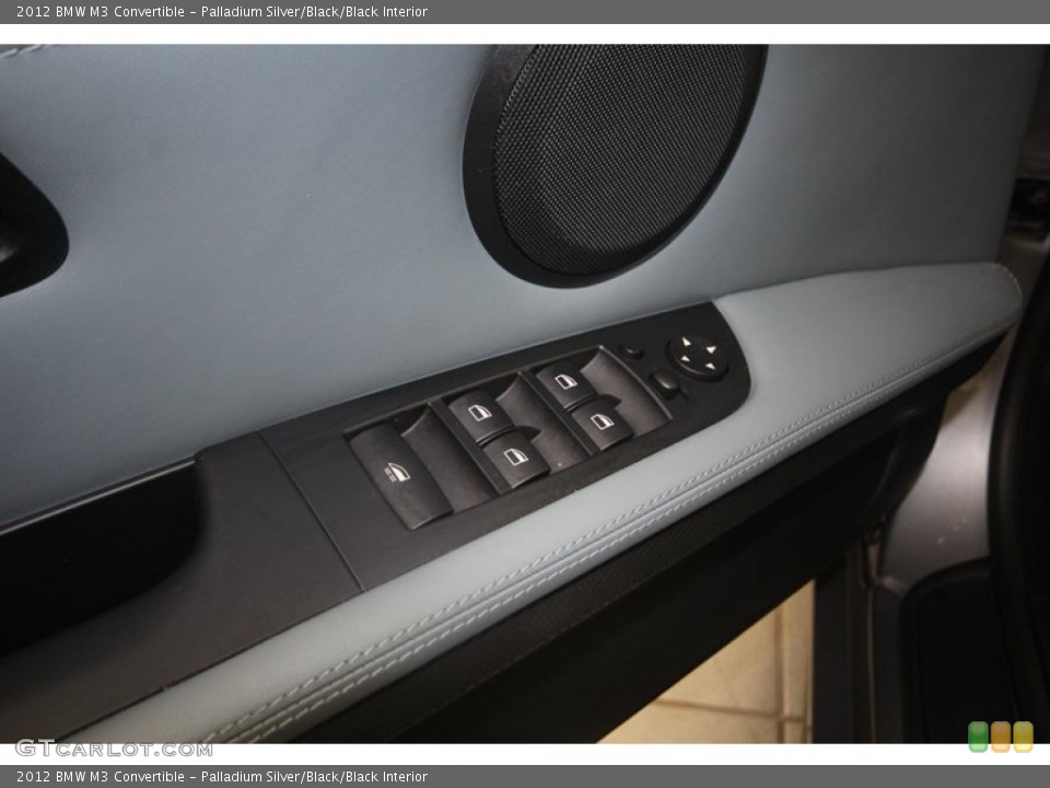 Palladium Silver/Black/Black Interior Controls for the 2012 BMW M3 Convertible #81815118