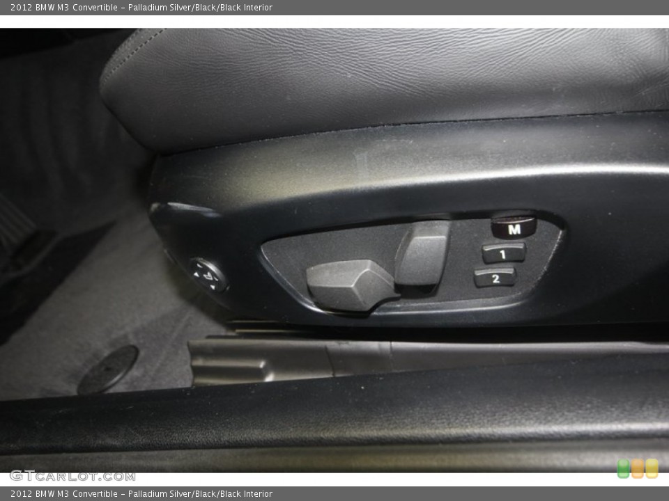 Palladium Silver/Black/Black Interior Controls for the 2012 BMW M3 Convertible #81815151