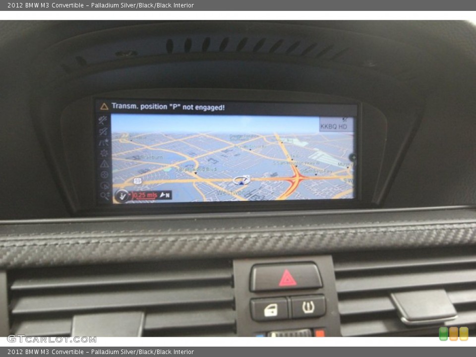 Palladium Silver/Black/Black Interior Navigation for the 2012 BMW M3 Convertible #81815245