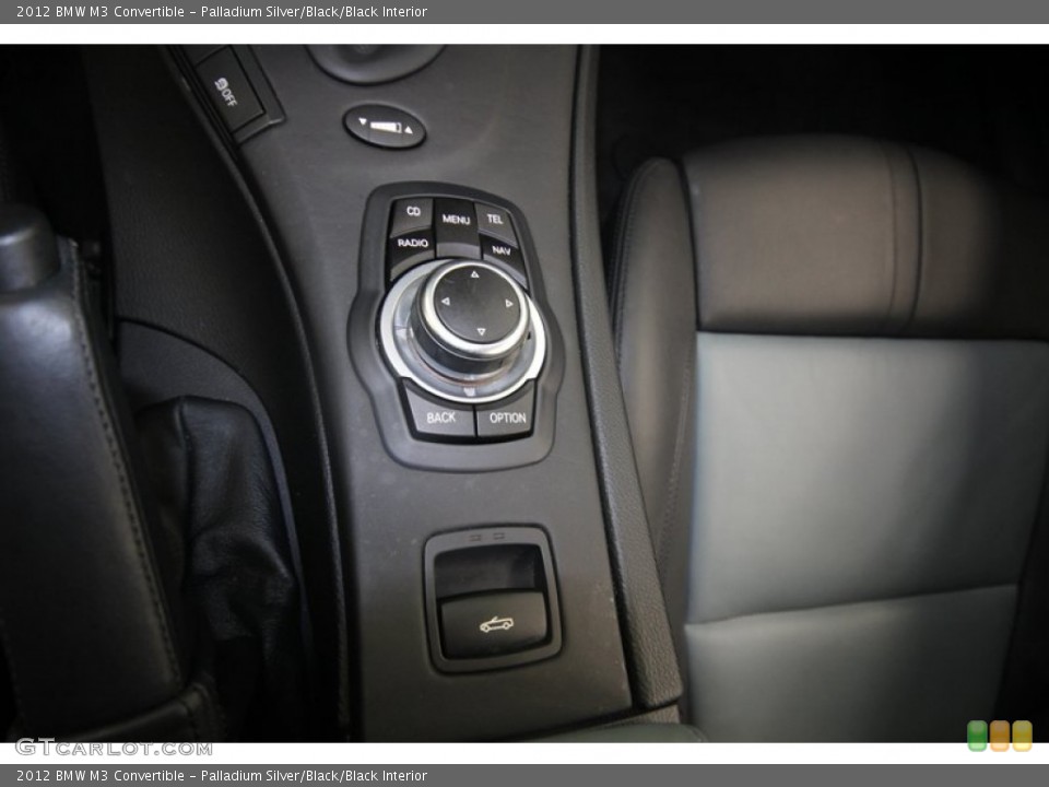 Palladium Silver/Black/Black Interior Controls for the 2012 BMW M3 Convertible #81815321